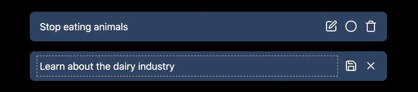 one task is in read mode, one task is in rename mode